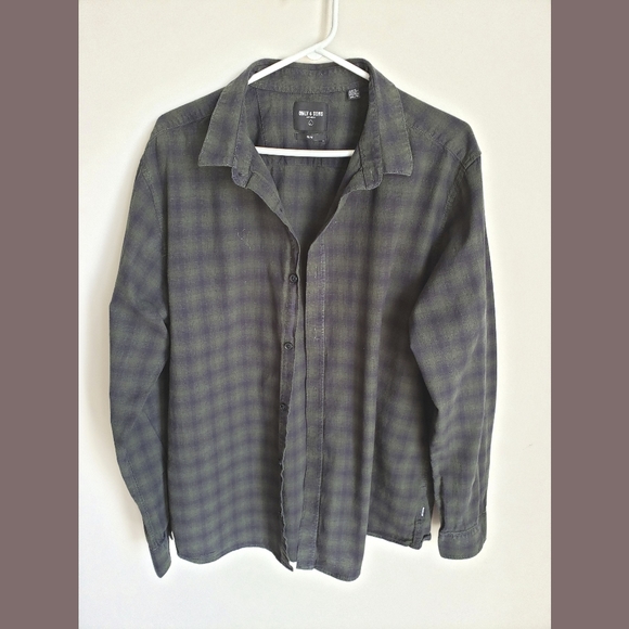 Only & Sons Slim Fit Long Sleeve Button Down - Picture 1 of 7
